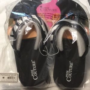 NWT Zebra Pedicure Sandals